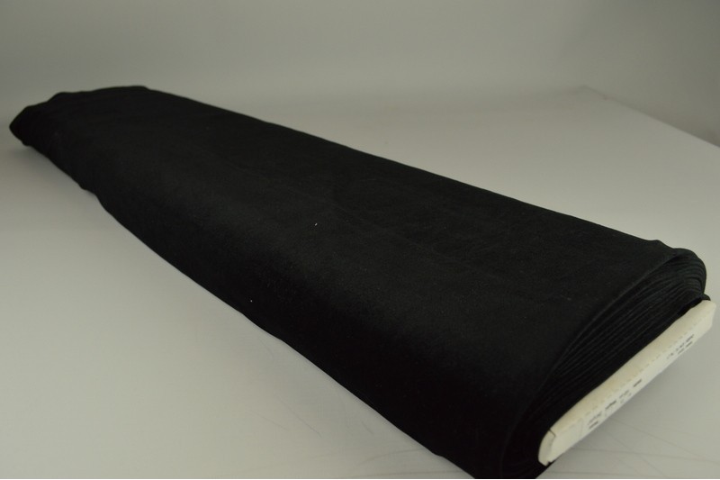 Velours Stretch velours stretch noir, rouleau