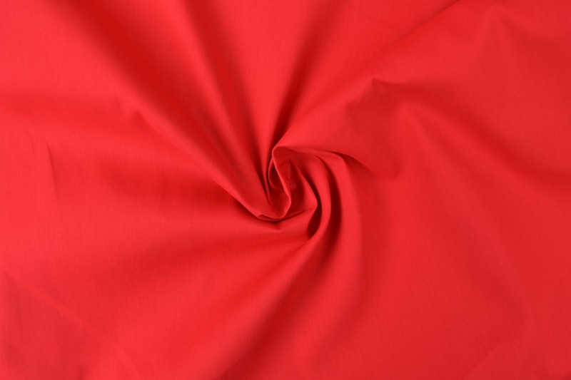 Coton Ignifugé 300 cm de large, rouge