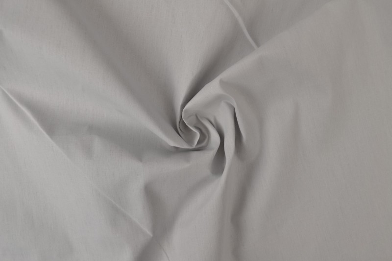 Coton Ignifugé 300 cm de large, gris argenté