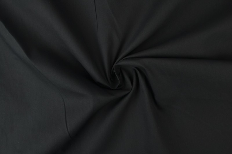 Coton Ignifugé 300 cm de large, noir