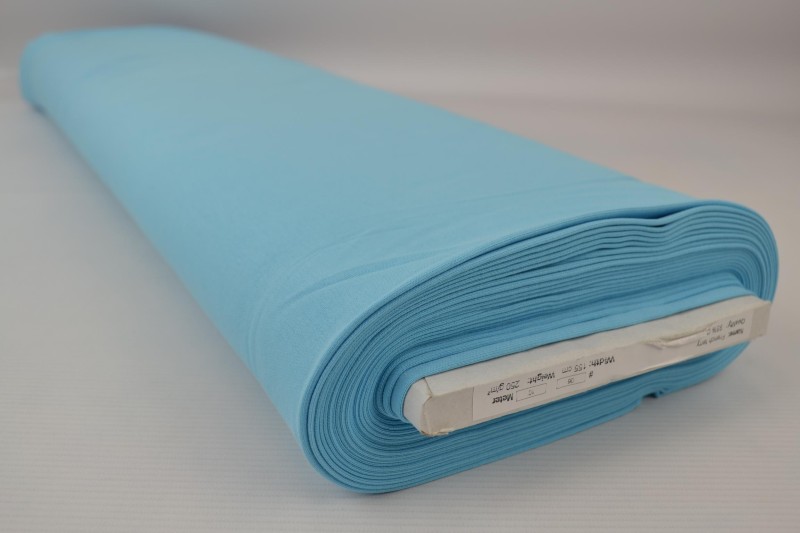 French Terry bleu aqua, rouleau