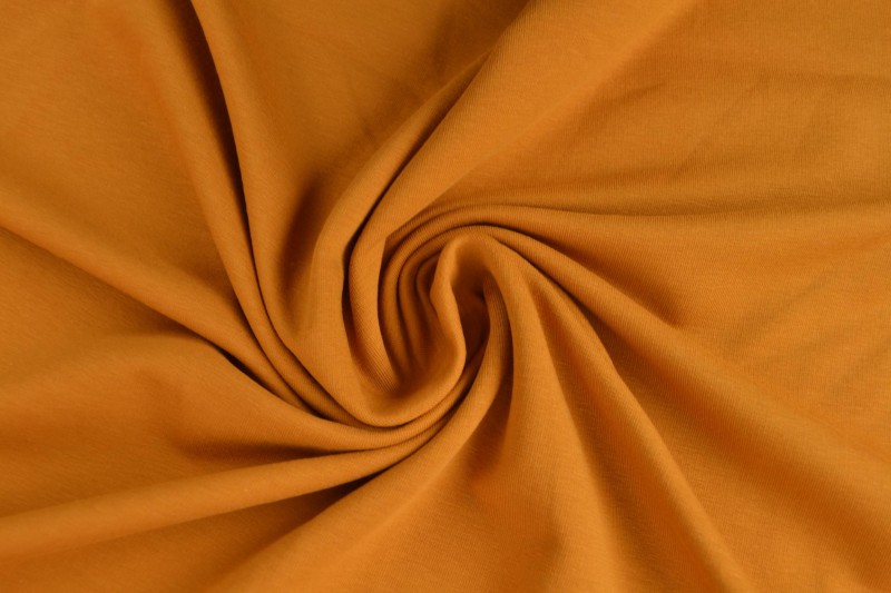 French Terry jaune ocre foncé