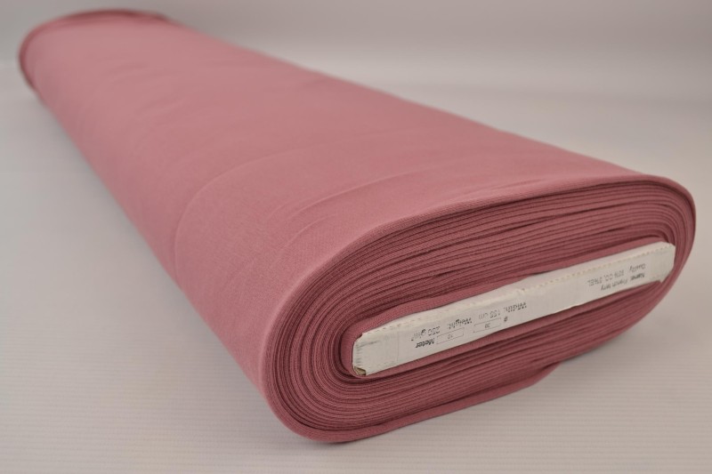 French Terry vieux rose foncé, rouleau