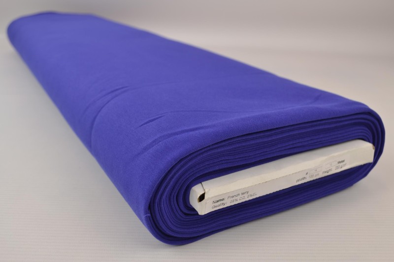 French Terry bleu foncé, rouleau
