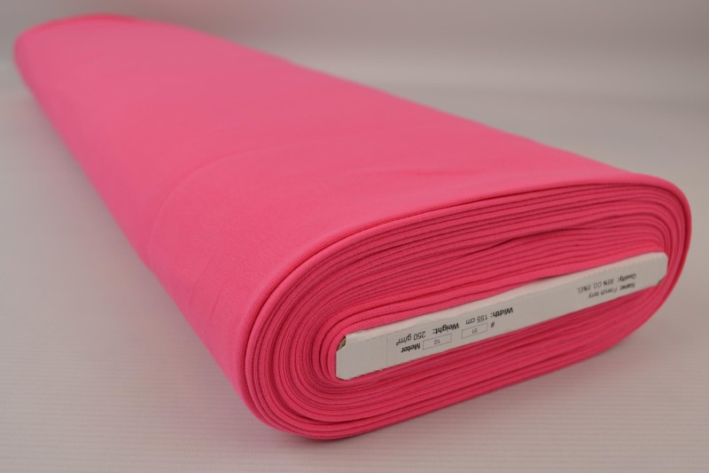 French Terry fuchsia, rouleau