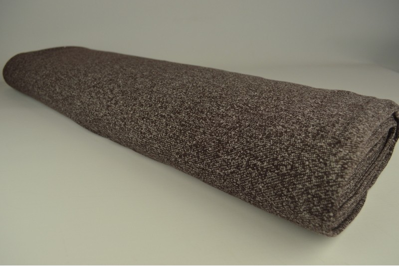 French Terry Chiné viscose brun, rouleau
