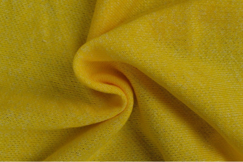 French Terry Chiné viscose jaune
