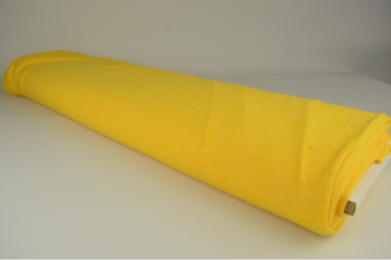French Terry Chiné viscose jaune, rouleau