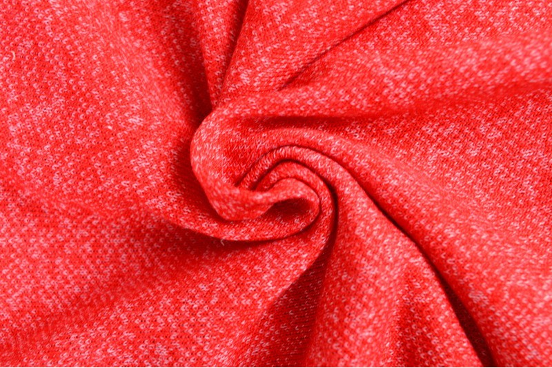 French Terry Chiné viscose rouge