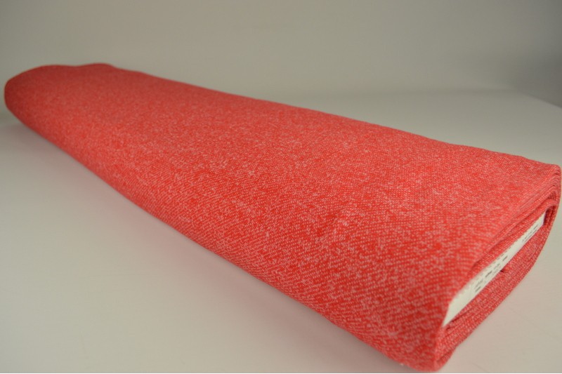 French Terry Chiné viscose rouge, rouleau