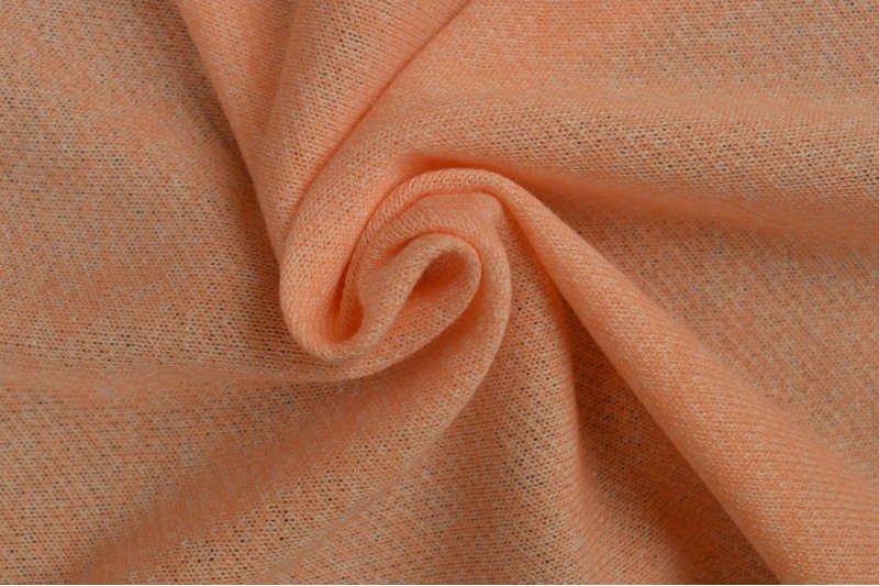 French Terry Chiné viscose rose saumon