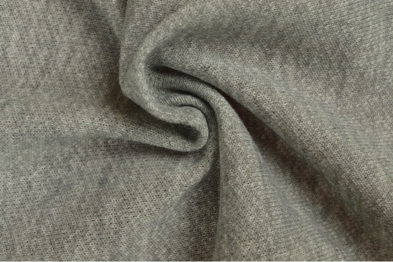 French Terry Chiné viscose gris argenté