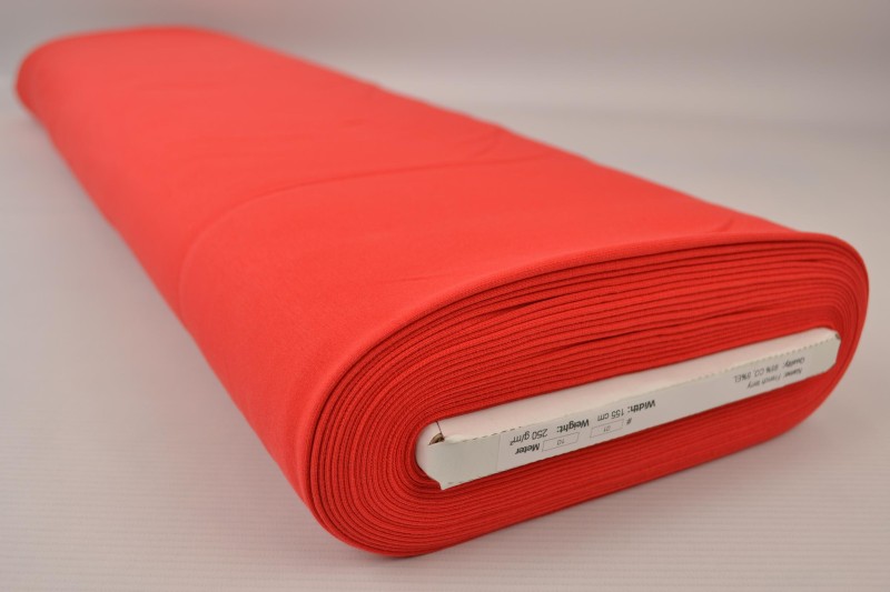French Terry rouge, rouleau