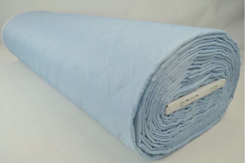 Doublure Matelassée bleu bébé, rouleau