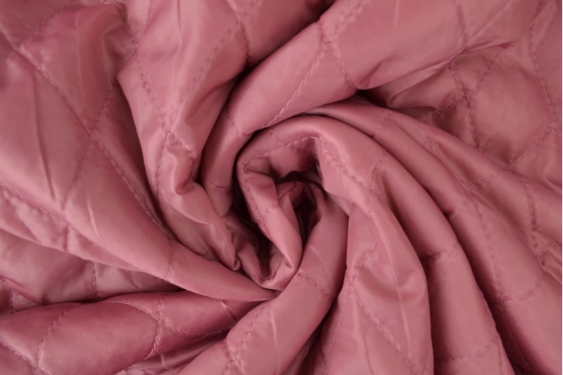 Doublure Matelassée vieux rose foncé