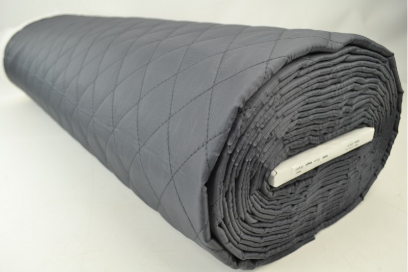 Doublure Matelassée gris foncé, rouleau