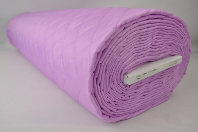 Doublure Matelassée lilas, rouleau