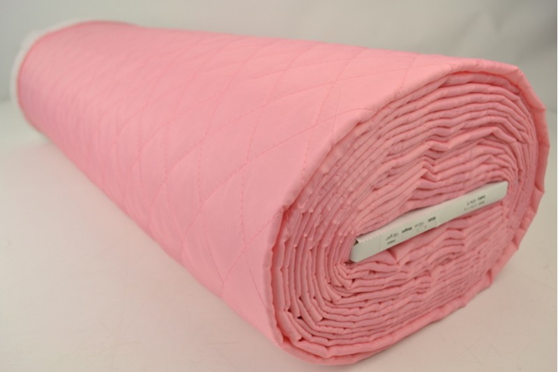 Doublure Matelassée rose, rouleau