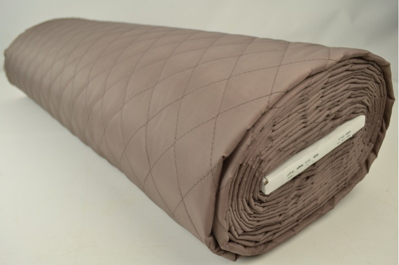 Doublure Matelassée taupe, rouleau