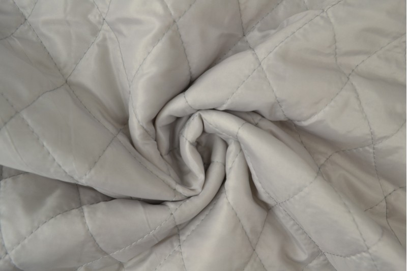 Doublure Matelassée gris argenté
