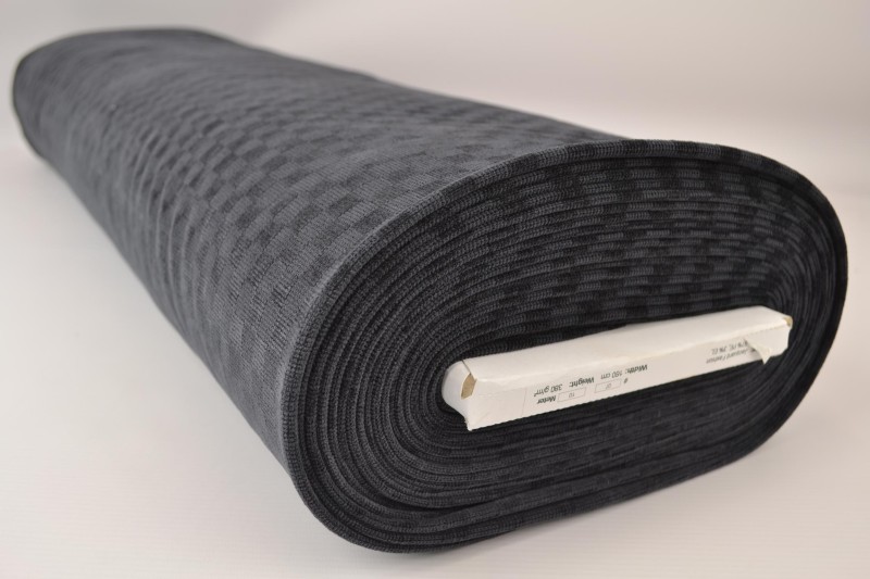 Jacquard Fashion gris foncé, rouleau