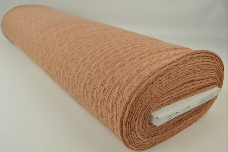 Jacquard Torsade jacquard en tricot torsadé beige, rouleau