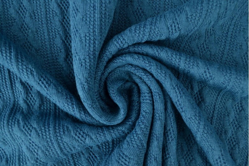 Jacquard Torsade jacquard en tricot torsadé pétrole foncé
