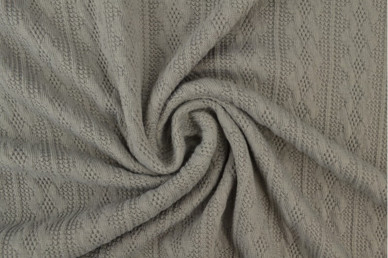 Jacquard Torsade jacquard tricoté en torsade gris foncé