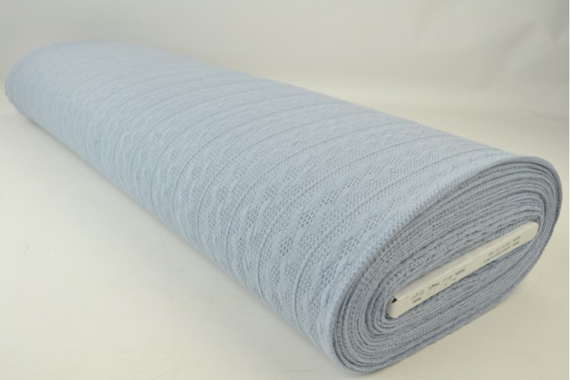 Jacquard Torsade jacquard tricoté en torsade gris argent, rouleau