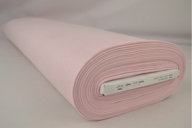Jersey Supersoft rose bébé, rouleau