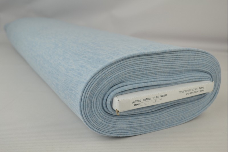 Jersey Supersoft bleu mélangé, rouleau