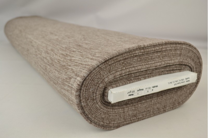 Jersey Supersoft gris brun, rouleau