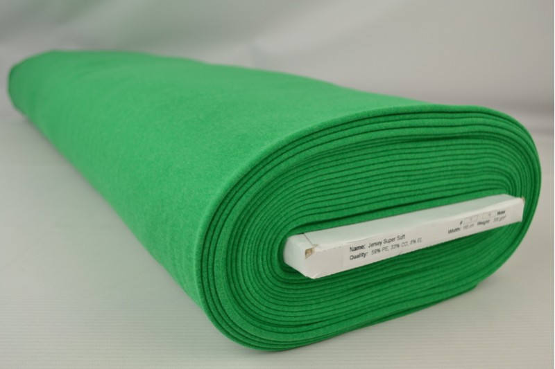 Jersey Supersoft vert, rouleau