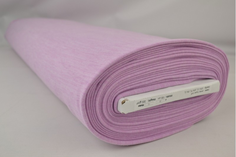 Jersey Supersoft lilas chiné, rouleau