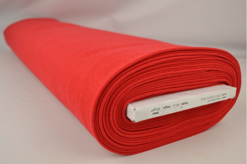 Jersey Supersoft rouge, rouleau