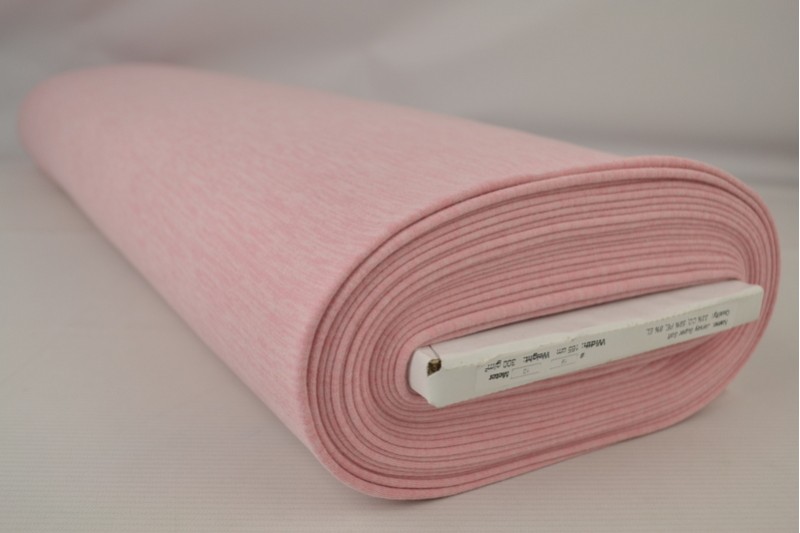 Jersey Supersoft rose chiné, rouleau