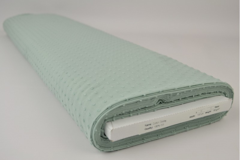 Coton Dobby vieux vert, rouleau