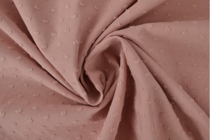 Coton Dobby vieux rose
