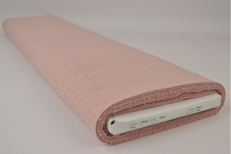 Coton Dobby vieux rose, rouleau