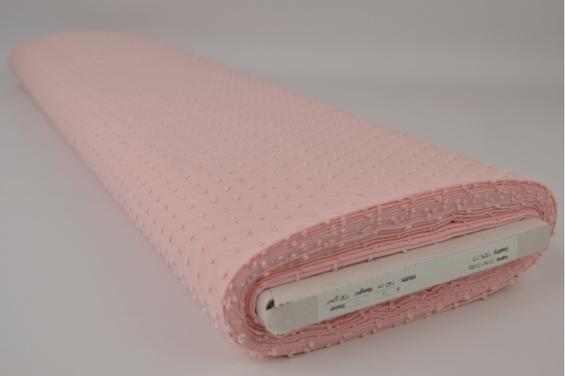 Coton Dobby rose, rouleau