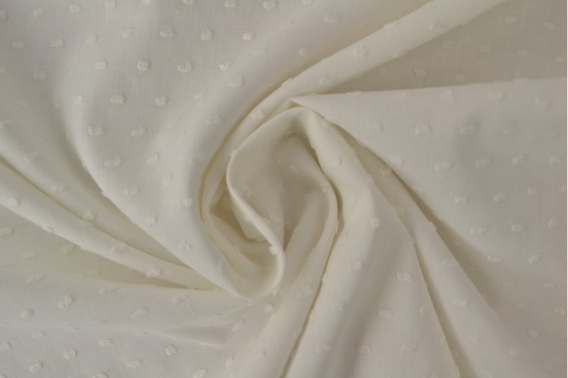 Coton Dobby blanc