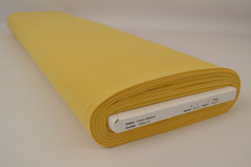 Coton Lavé coton lavé jaune, rouleau
