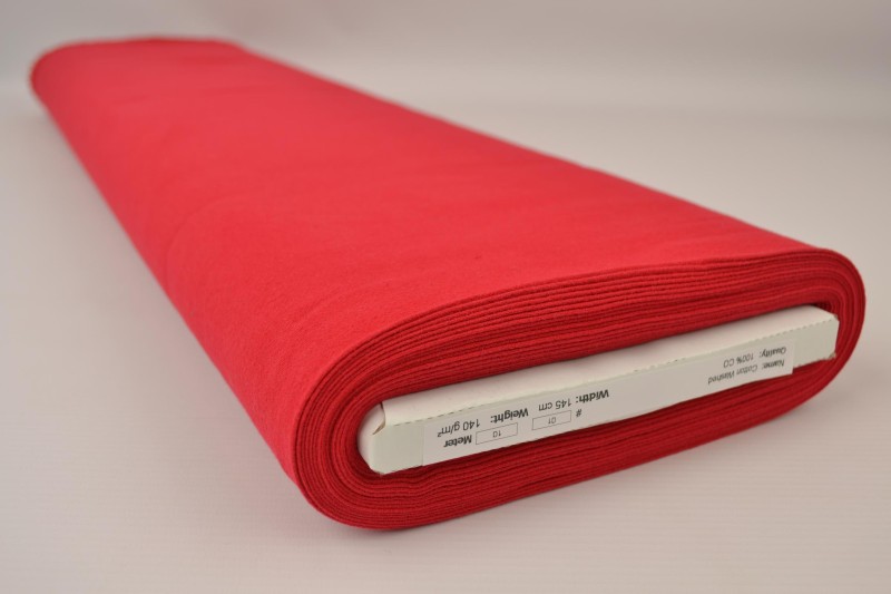 Coton Lavé coton lavé rouge, rouleau