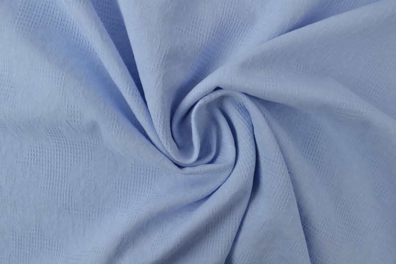 Jacquard de Coton bleu aqua