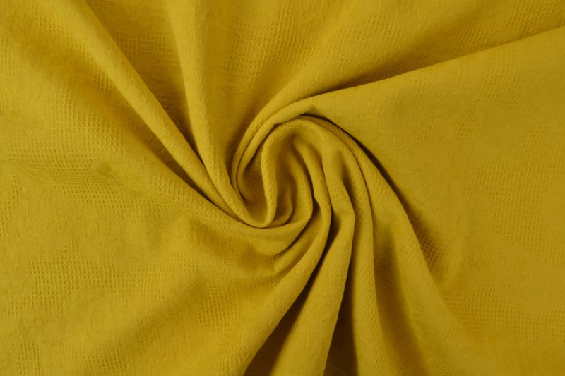 Jacquard de Coton jaune