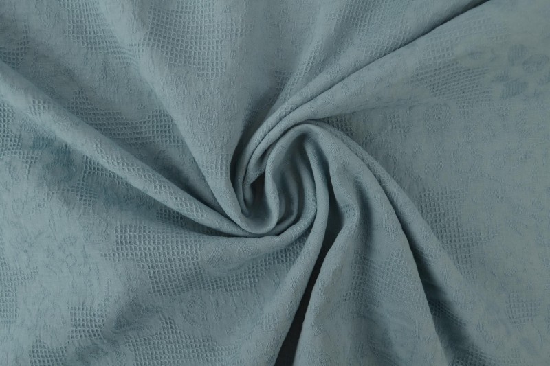 Jacquard de Coton bleu vintage