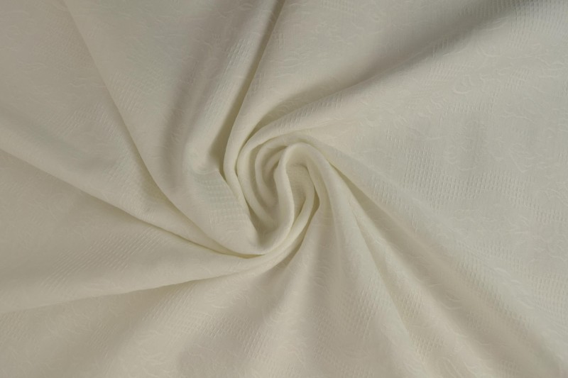 Jacquard de Coton blanc