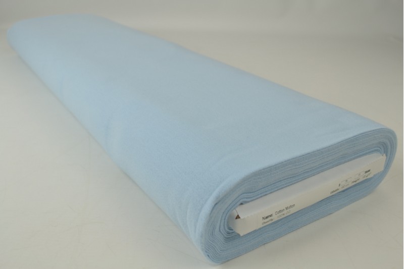 Molleton de Coton bleu bébé, rouleau