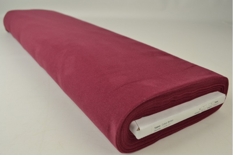 Molleton de Coton bordeaux, rouleau