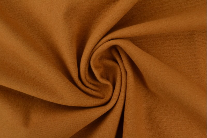 Molleton de Coton jaune ocre foncé